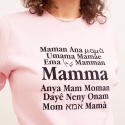 Sweat Rose Mamma Mondo MAMMA Faubourg54 Sweat Rose Mamma Mondo MAMMA Faubourg54