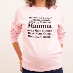 Sweat Rose Mamma Mondo MAMMA Faubourg54 Sweat Rose Mamma Mondo MAMMA Faubourg54