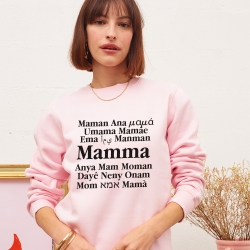 Sweat Rose Mamma Mondo FEMME Faubourg54