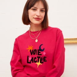 Sweat Fucshia Voie Lactée FEMME Faubourg54