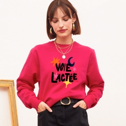 Sweat Fucshia Voie Lactée FEMME Faubourg54