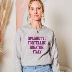 Grey Sweatshirt Rigatoni