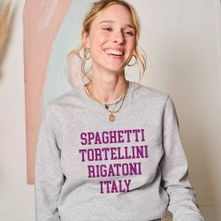 Sweat Gris Rigatoni FEMME Faubourg54