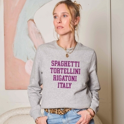 Sweat Gris Rigatoni FEMME Faubourg54