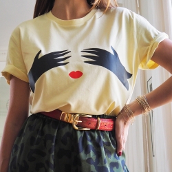 T-Shirt Femme Jaune Elettra by MaudParys Faubourg54 T-Shirt Femme Jaune Elettra by MaudParys Faubourg54
