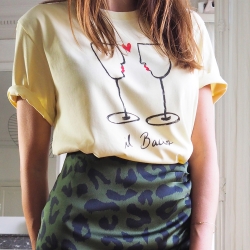 T-Shirt Jaune Bacio by MaudParys T-shirts Faubourg54 T-Shirt Jaune Bacio by MaudParys T-shirts Faubourg54