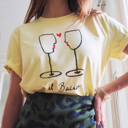 T-Shirt Jaune Bacio by MaudParys T-shirts Faubourg54