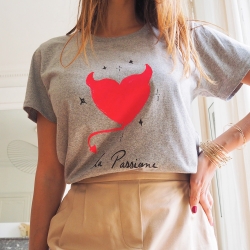 T-shirt Gris Passione by MaudParys FEMME Faubourg54