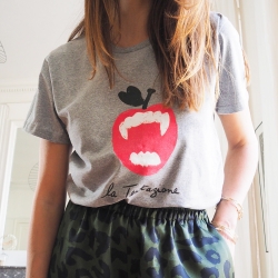 T-shirt Gris Tentazione by MaudParys FEMME Faubourg54