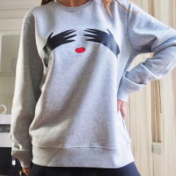 Grey Sweatshirt Elettra by MaudParys