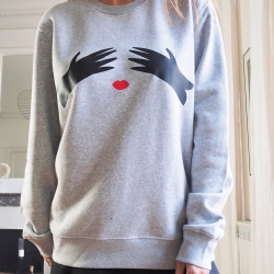 Grey Sweatshirt Elettra by MaudParys