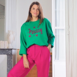Sweat Femme Vert Follie by MaudParys Faubourg54 Sweat Femme Vert Follie by MaudParys Faubourg54