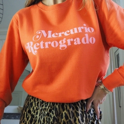 Orange Sweatshirt Mercurio by MaudParys