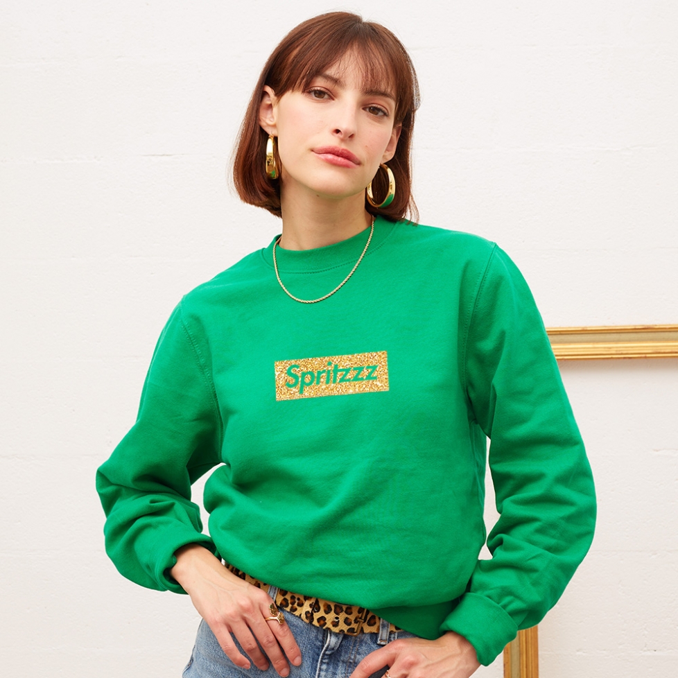 Sweat Vert Spritzz Gold Glitter FEMME Faubourg54