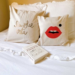 Housse de Coussin Cindy Rouge Housse de Coussin Cindy Rouge