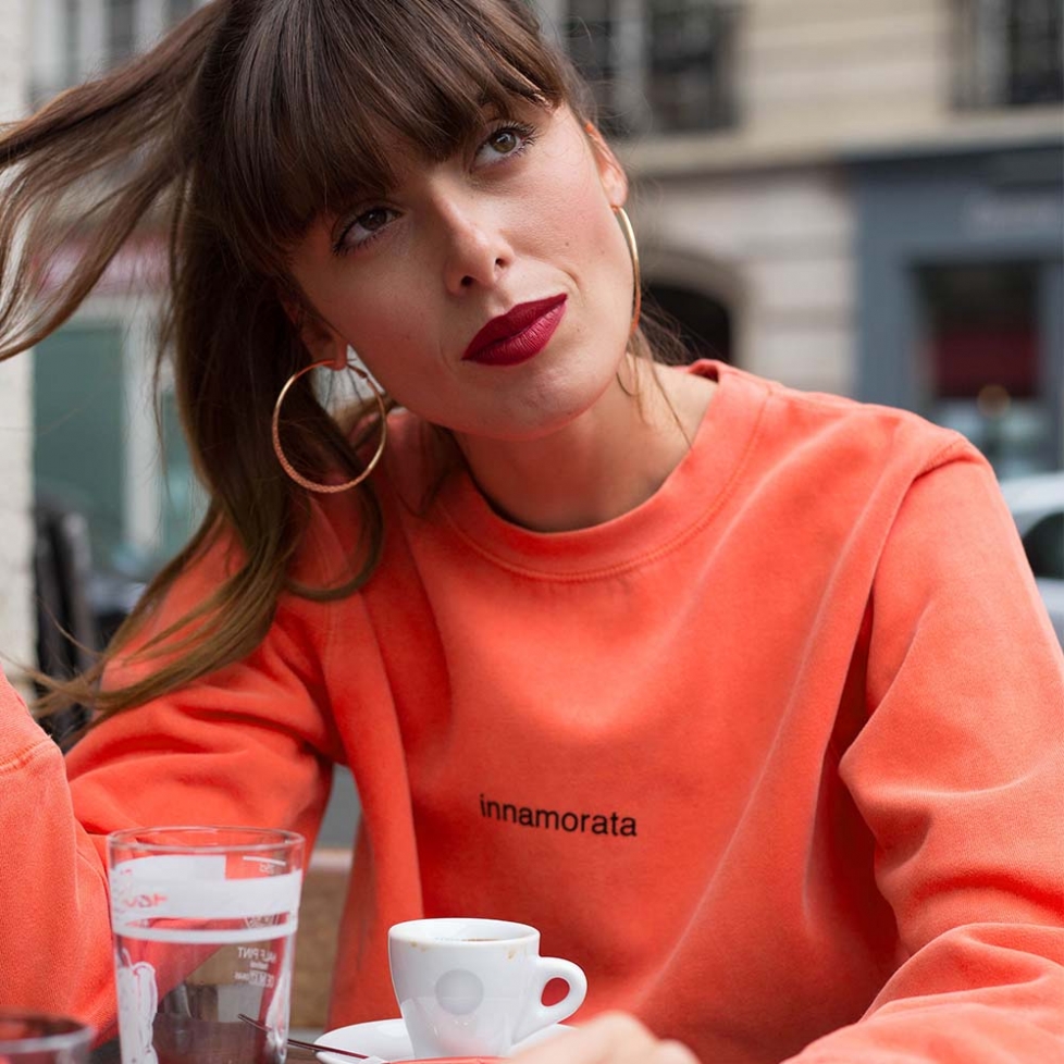 Orange Sweatshirt Innamorata
