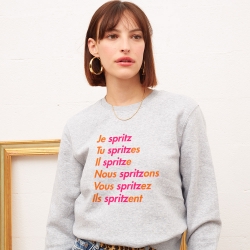 Grey Sweatshirt Spritzer