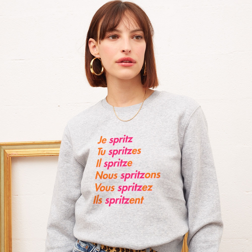 Sweat Gris Spritzer