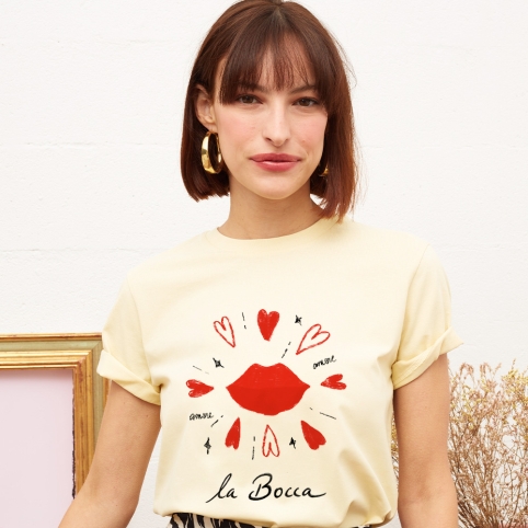T-Shirt Femme Jaune Bocca Faubourg54