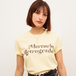 T-Shirt Jaune Mercurio Retrogrado Léopard T-shirts Faubourg54