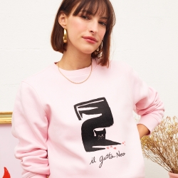 Sweat Femme Rose Gatto Nero Faubourg54