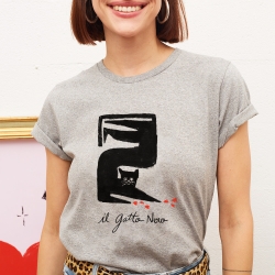 T-shirt Gatto Nero