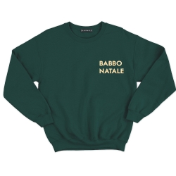 Sweat vert Homme Babbo Natale Faubourg 54