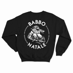 Sweat noir Homme Babbo Natale Faubourg 54