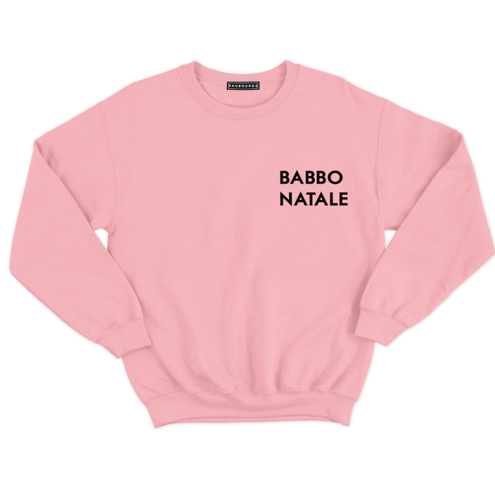 Sweat rose Homme Babbo Natale Faubourg 54