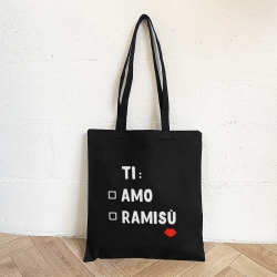 Tote Bag Noir Ti Amo Tiramisù Faubourg 54