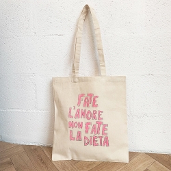 Tote Bag Crème Fate L'amore Faubourg 54