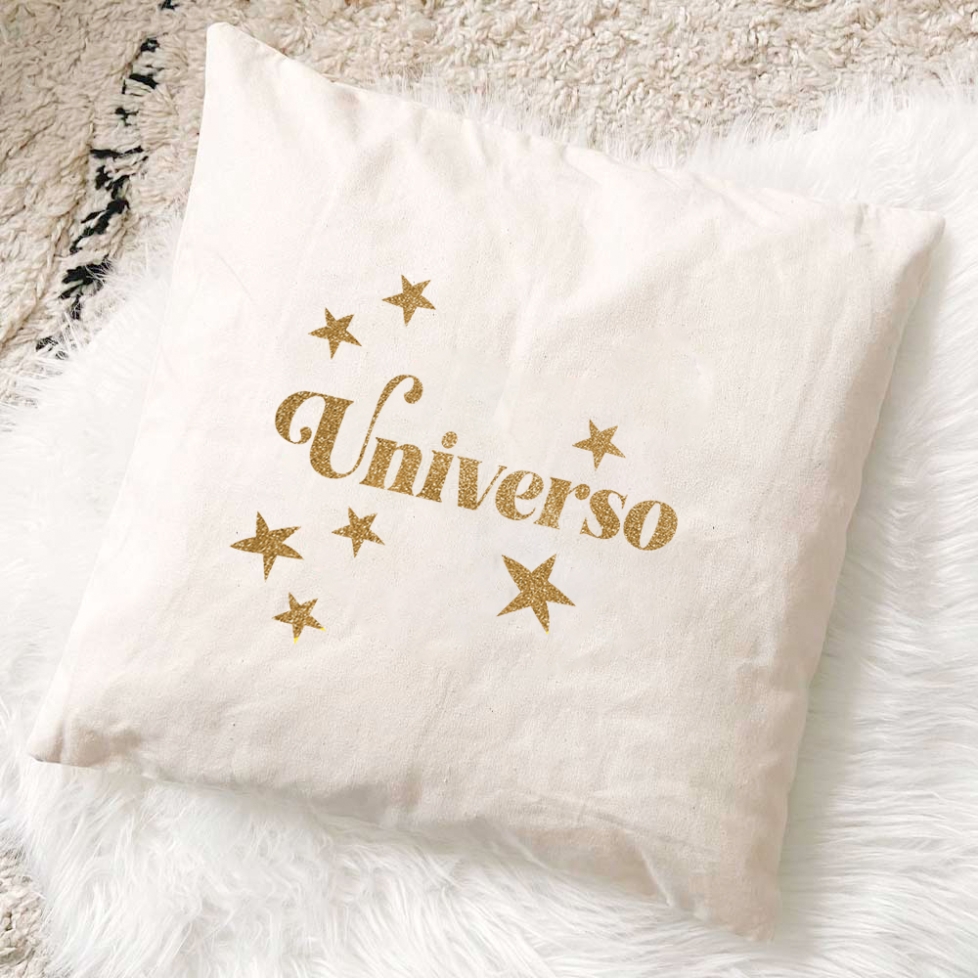 Pillow Cover Universo Gold Glitter