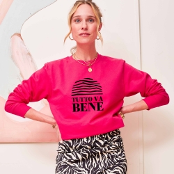 Sweat Tutto Va Bene Coupe Oversize Femme Faubourg 54 Sweat Tutto Va Bene Coupe Oversize Femme Faubourg 54