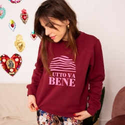 Sweat Coupe Droite Tutto Va Bene