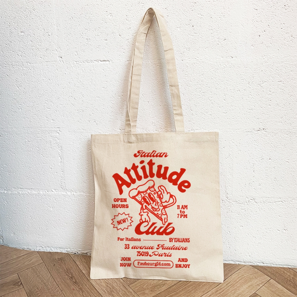 Tote Bag Italian Attitude Accessoires Faubourg54 crème