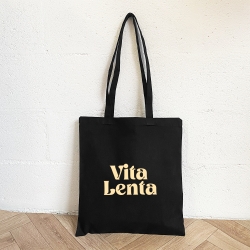Tote Bag Noir Vita Lenta