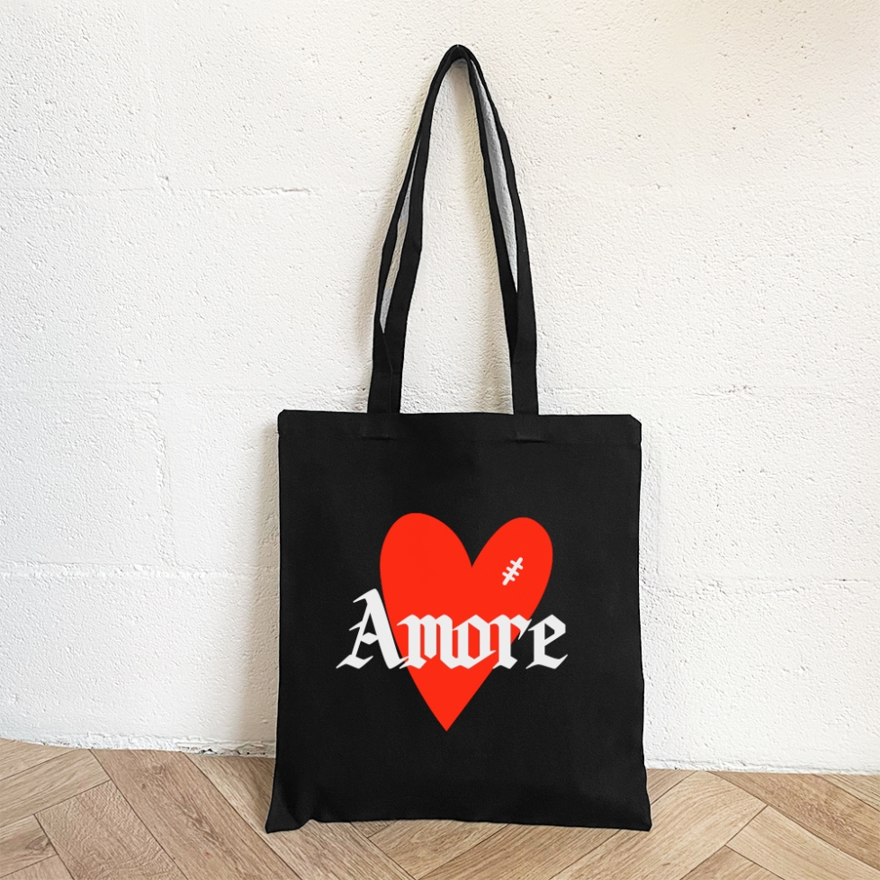 Tote Bag Noir Amore Addict Faubourg 54 Accessoires