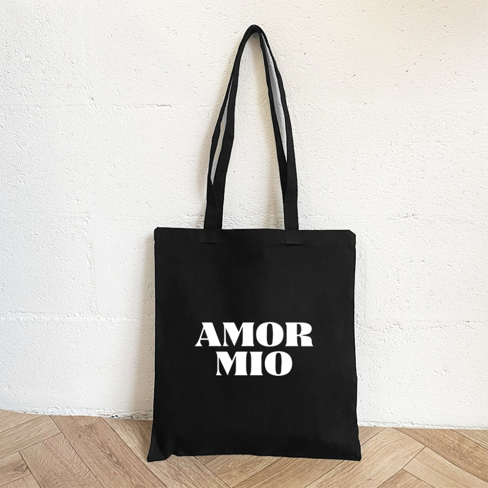 Tote Bag Noir Amor Mio Faubourg54