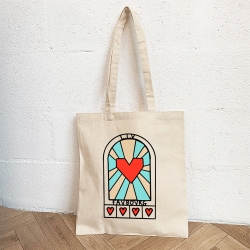 Tote Bag Crème Cuore Matto Faubourg54