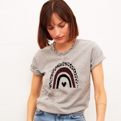 T-shirt gris Arcobaleno de chez Faubourg 54