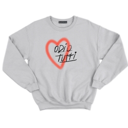 Sweat gris Odio Tutti Faubourg 54 homme Sweat gris Odio Tutti Faubourg 54 homme