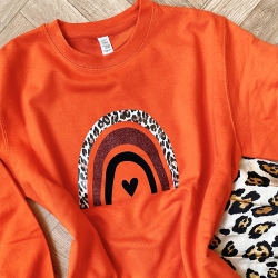Orange Sweatshirt Arcobaleno