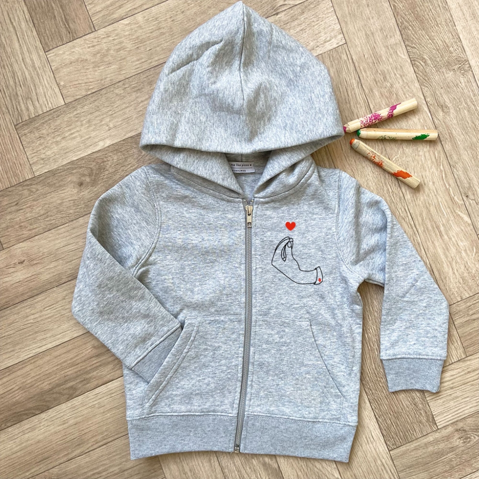 Sweat Gris Zippé Adriana Enfant FAUBOURG 54