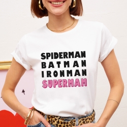 T-shirt Blanc SuperMam Faubourg 54 FEMME
