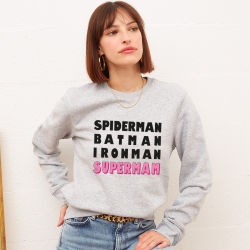 Sweat Gris SuperMam FEMME Faubourg 54