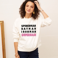 White Sweatshirt SuperMam Mum