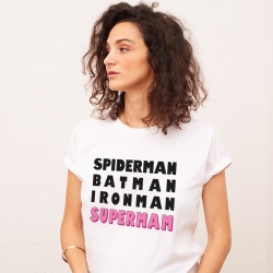 T-shirt Blanc SuperMam Mamma FAUBOURG 54 FEMME