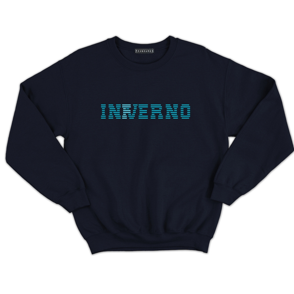 Sweat navy In(f)verno Faubourg 54 Homme