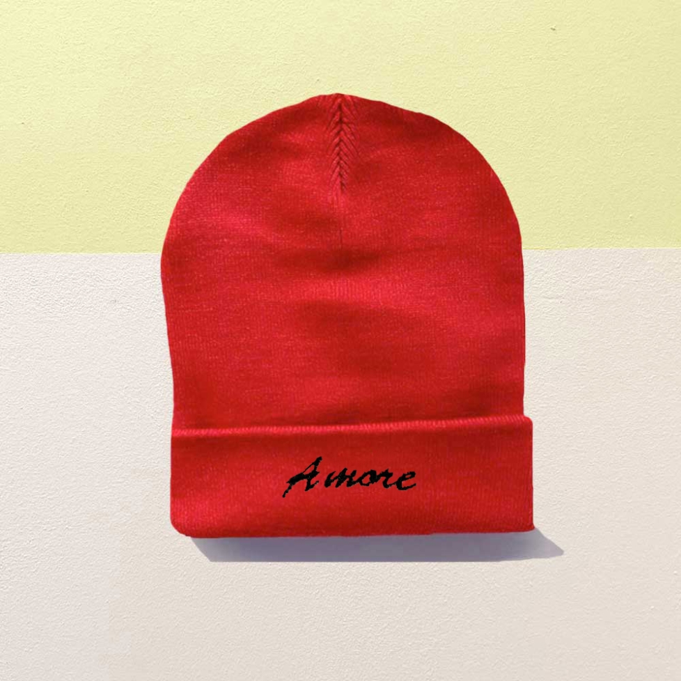 Red Beanie Amore Kids