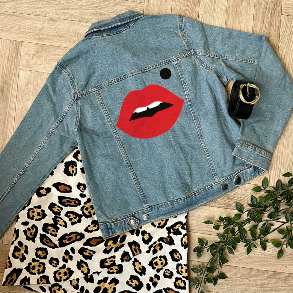 Veste en jean bouche Cindy big Veste en jean bouche Cindy big